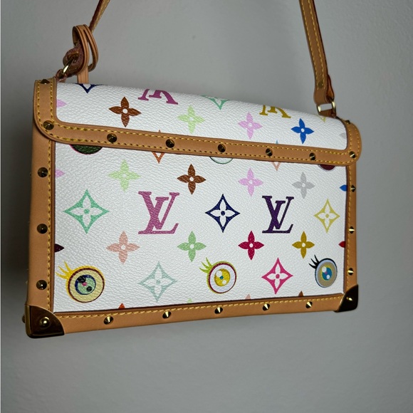 Louis Vuitton Limited Murakami Monogram Multicolor Eye Miss You Flap Bag - Picture 3 of 8